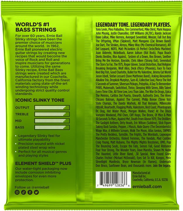 Nährwerte und Zutaten Ernie Ball Regular Slinky 5-String (5 x, E-Bass, 0.13")