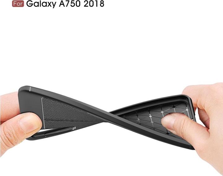 Produktbild Screenguard Samsung Galaxy A7 2018 Hülle Leather Design TPU Cover (Samsung Galaxy A7 (2018))