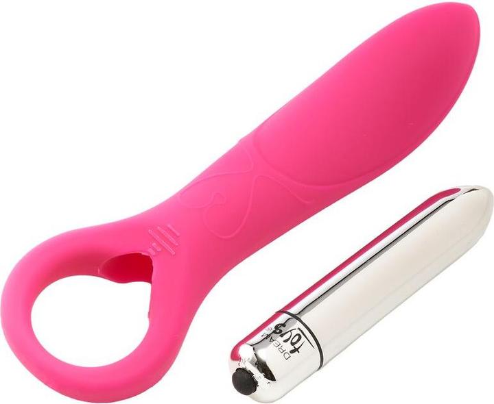 Actual product image Dreamtoys FLIRTS 10 Functions Ring Vibrator Pink