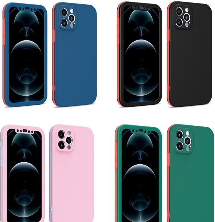 Ambiance1 Apple iPhone 12/12 Pro - 360° Schutz - Handyhülle Grün (Apple iPhone 12, Apple iPhone 12 Pro)