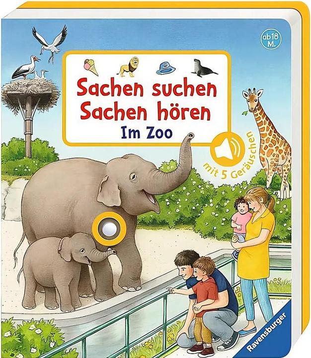 Ravensburger Sachen suchen, Sachen hören: Im Zoo (Allemand, Constanze Schargan, Frauke Nahrgang., 2019)