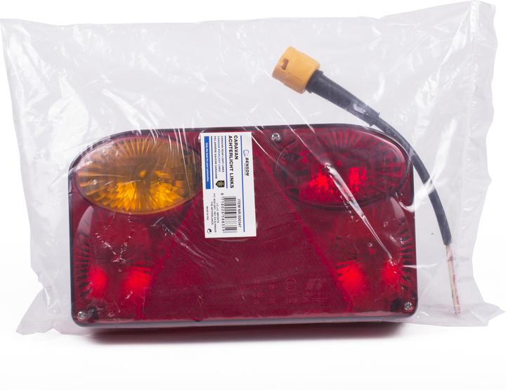 Image du produit Benson Feu arrière caravane gauche rouge deluxe + câble