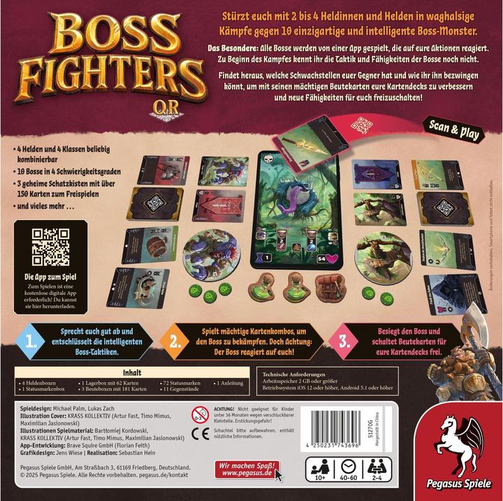 Produktbild Pegasus Boss Fighters QR (Deutsch, 2 - 4 Spieler)
