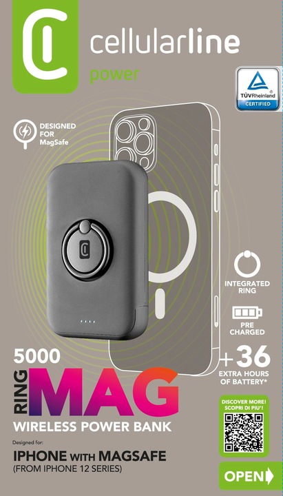 Produktbild Cellularline Mag (5000 mAh, 12 W, 18.50 Wh)
