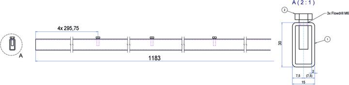 Productafbeelding Werkstarck Dekselversteviging voor dunne keukenbladen (1 Pcs.)