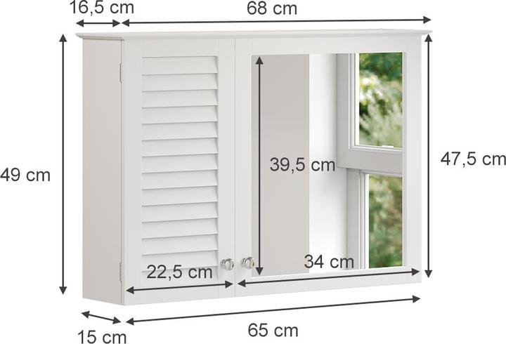 Actual product image Vicco Riad (68 x 16.50 x 48 cm)