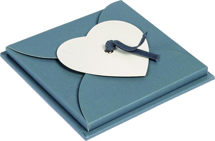 Walther Design Leperello coeur 10x10cm gris