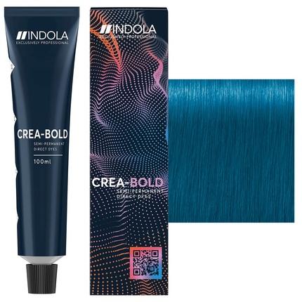 Actual product image Indola Creation Bold Semi-Permanent Turquoise Blue Hair Colour 100ml