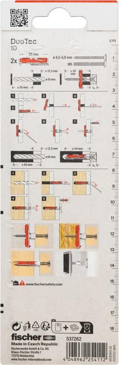Image du produit Fischer SB Tampon à bascule Duotec (2 pcs)