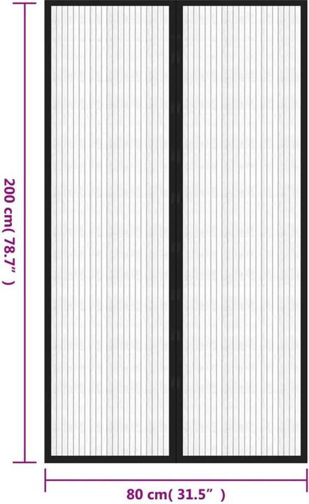 Actual product image vidaXL Fliegengitter-Türvorhang (80 x 200 cm)