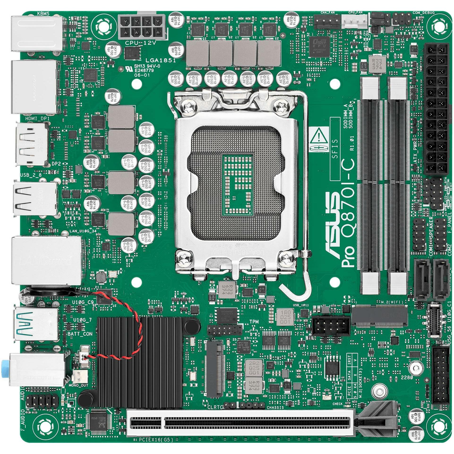 ASUS MB PRO Q870I-C-CSM (LGA 1851, Intel Q870, Mini-ITX), Mainboard