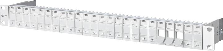 Metz Connect BTR E-DAT module rack 24tlg 1HE lgr module rack for 24 single-shielded modules light gray