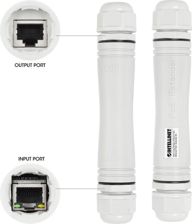 Produktbild Intellinet Ultra Long Range Outdoor Fast Ethernet PoE+ Extender Set