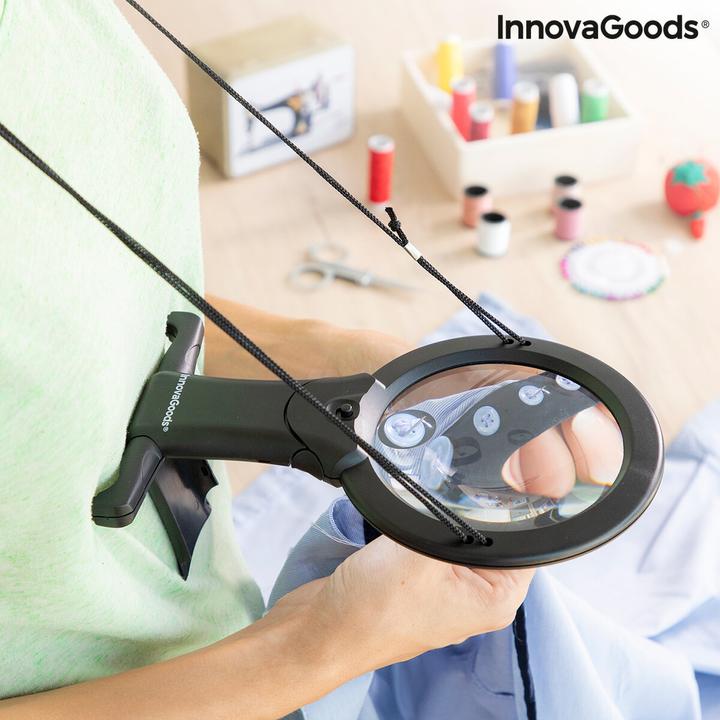 Image du produit InnovaGoods Loupe à main levée avec lumière LED Zooled