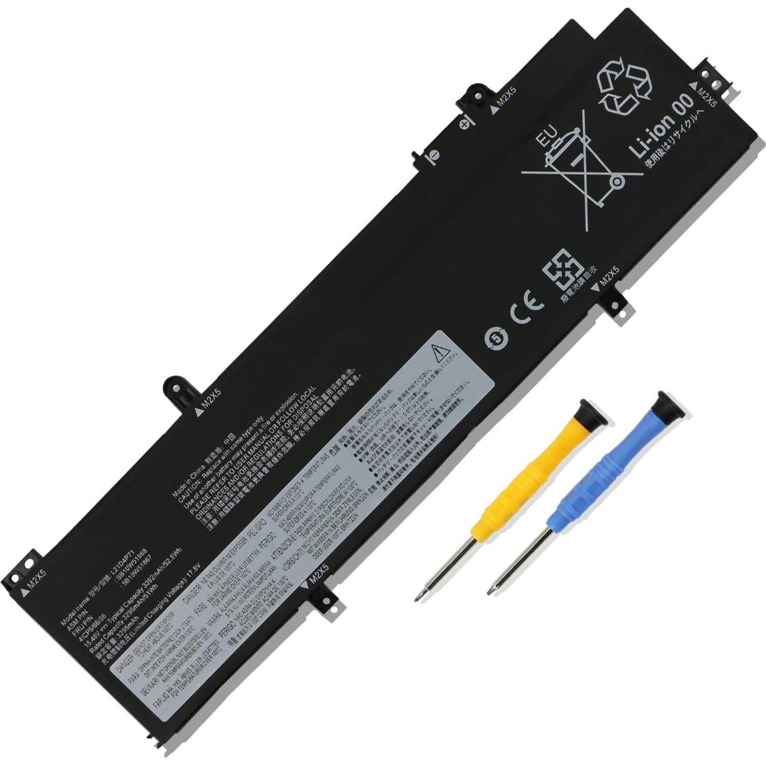 Lenovo BATTERY Internal, 4c 52.5Wh (4 Zellen), Notebook Akku