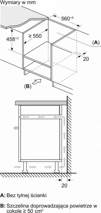 Produktbild Bosch Hausgeräte Serie 6, Einbau Mikrowelle mit Heissluft, 60 x 45 cm, Schwarz, CMA585GB1