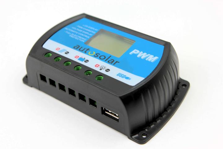 Image du produit Autosolar Régulateur de charge solaire PWM 30A