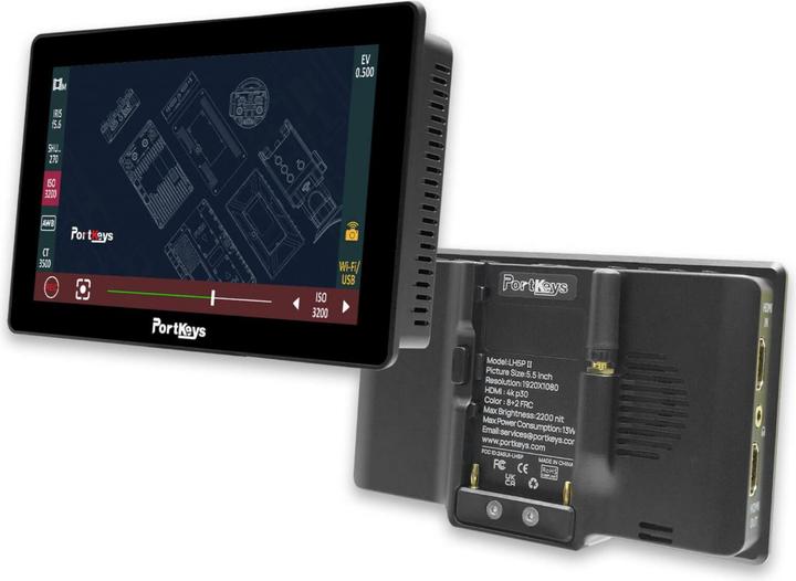 Portkeys LH5P II 5.5 Zoll 4K HDMI Touchscreen Monitor (5.50", 4K)