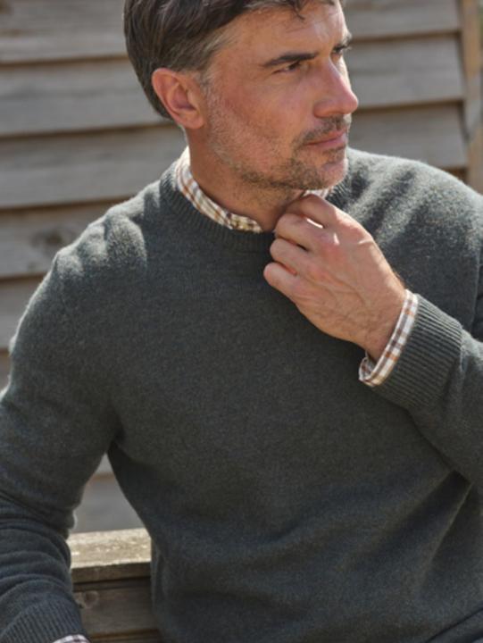 Produktbild Woolovers Lambswool Pullover mit Rundhalsausschnitt (M)