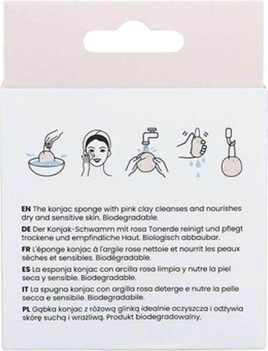 Actual product image Tools for Beauty Konjac Esponja Pink Clay 1 U