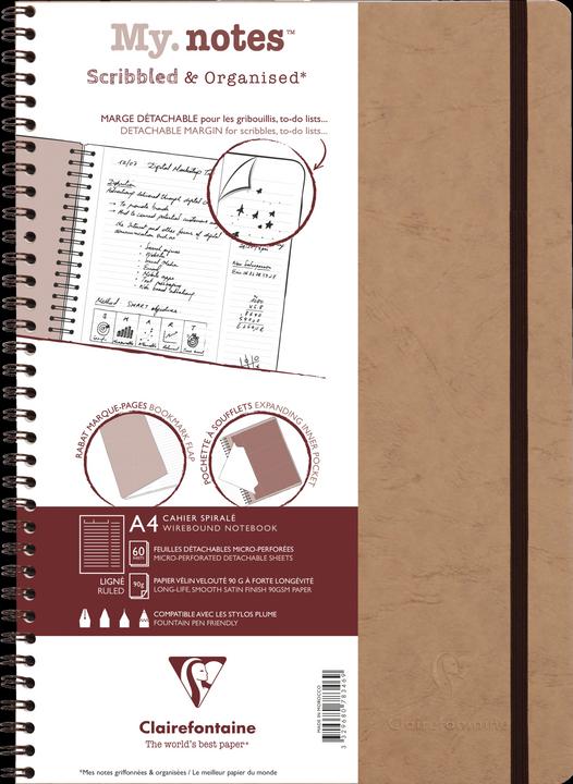 Actual product image Clairefontaine AGE BAG My. Notes booklet (A4, Plain, Hardcover)