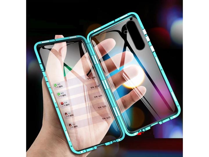 Actual product image G-Case Oppo Reno3 Aluminium Magnetic Glass Case Cover (Oppo Reno 3)