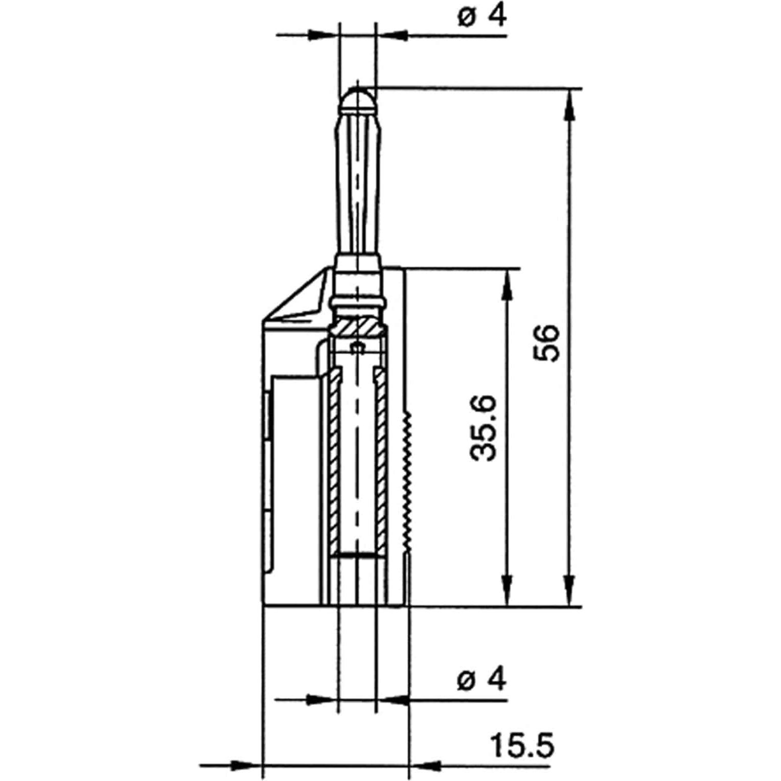 Hirschmann, Multimeter, Büschel-Stecker BSB 20 K rot