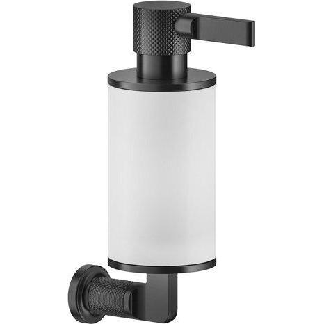 Gessi, Seifenspender + Seifenschale, Inciso Seifenspender zur Wandmontage, Behälter weiss matt, 58513