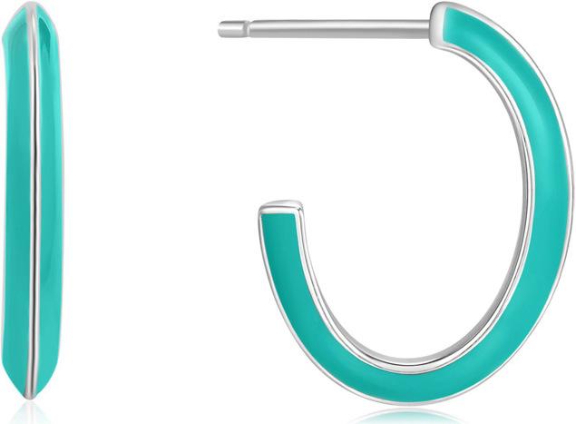 Produktbild Ania Haie Teal Enamel Ohrringe (Silber 925, Emaille)