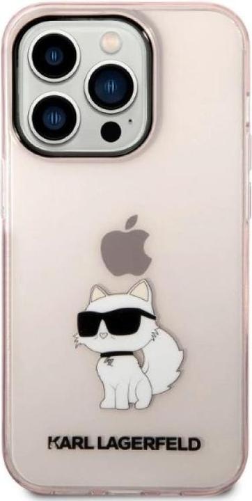 Image du produit Karl Lagerfeld KLHCP14LHNCHTCP iPhone 14 Pro 6.1" rose/rose hardcase Ikonik Choupette (Apple iPhone 14 Pro)