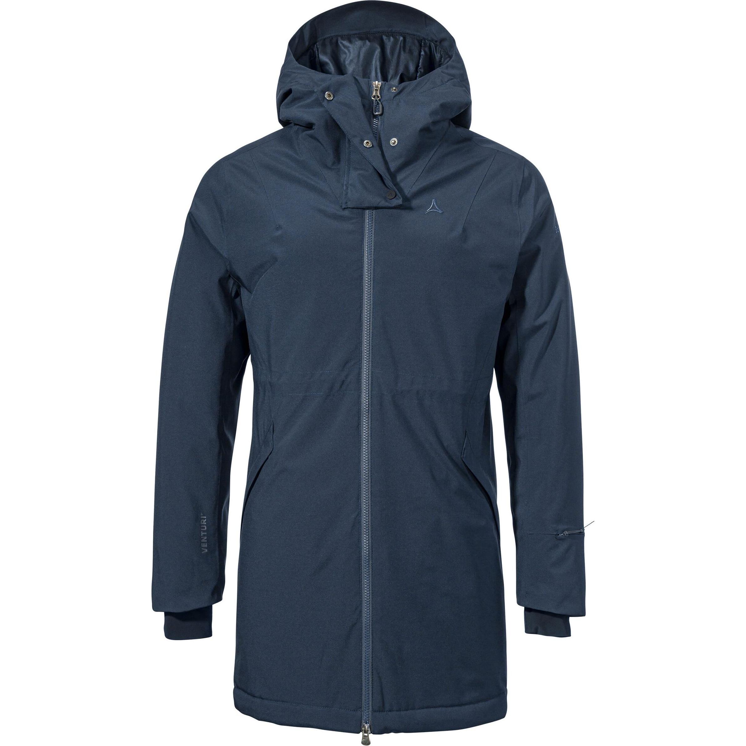 Schöffel, Damen, Jacke, Winterparka Crivat (40, L), Blau, L, 40