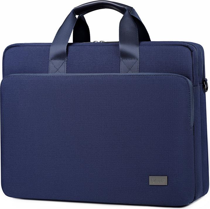 Actual product image Okade - MacBook / Laptop-Tasche, 15.6-16 Zoll - Gepolsterte Notebook-Hülle+Schultergurt, Dunkelblau (16", Apple)