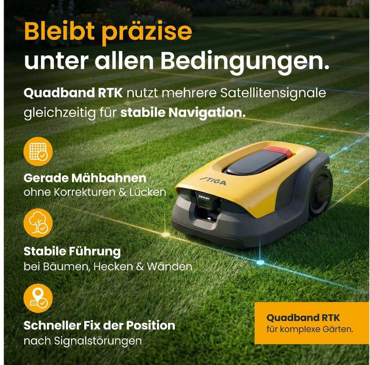 Produktbild Stiga Autonomer Mähroboter A10v inkl. Akku (600 m²)