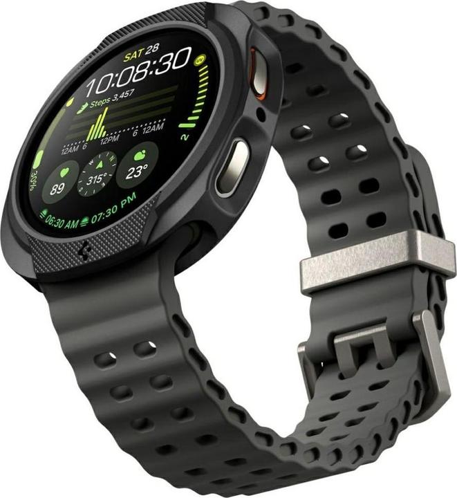 Actual product image Spigen - Liquid Air - Samsung Galaxy Watch8 44mm - Matte Black