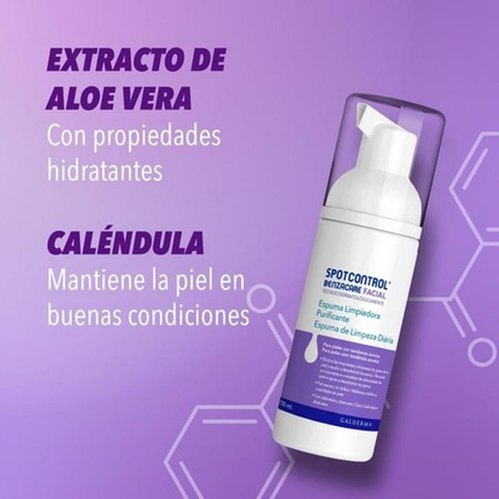 Actual product image Galderma Benzacare Spotcontrol Cleansing Foam 130ml (Cleansing Foam, 130 ml)