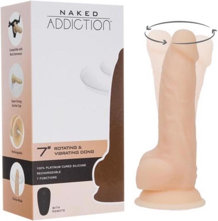 Actual product image Naked Addiction Realistischer rotierender Dildo mit Fernbedienung 23 cm