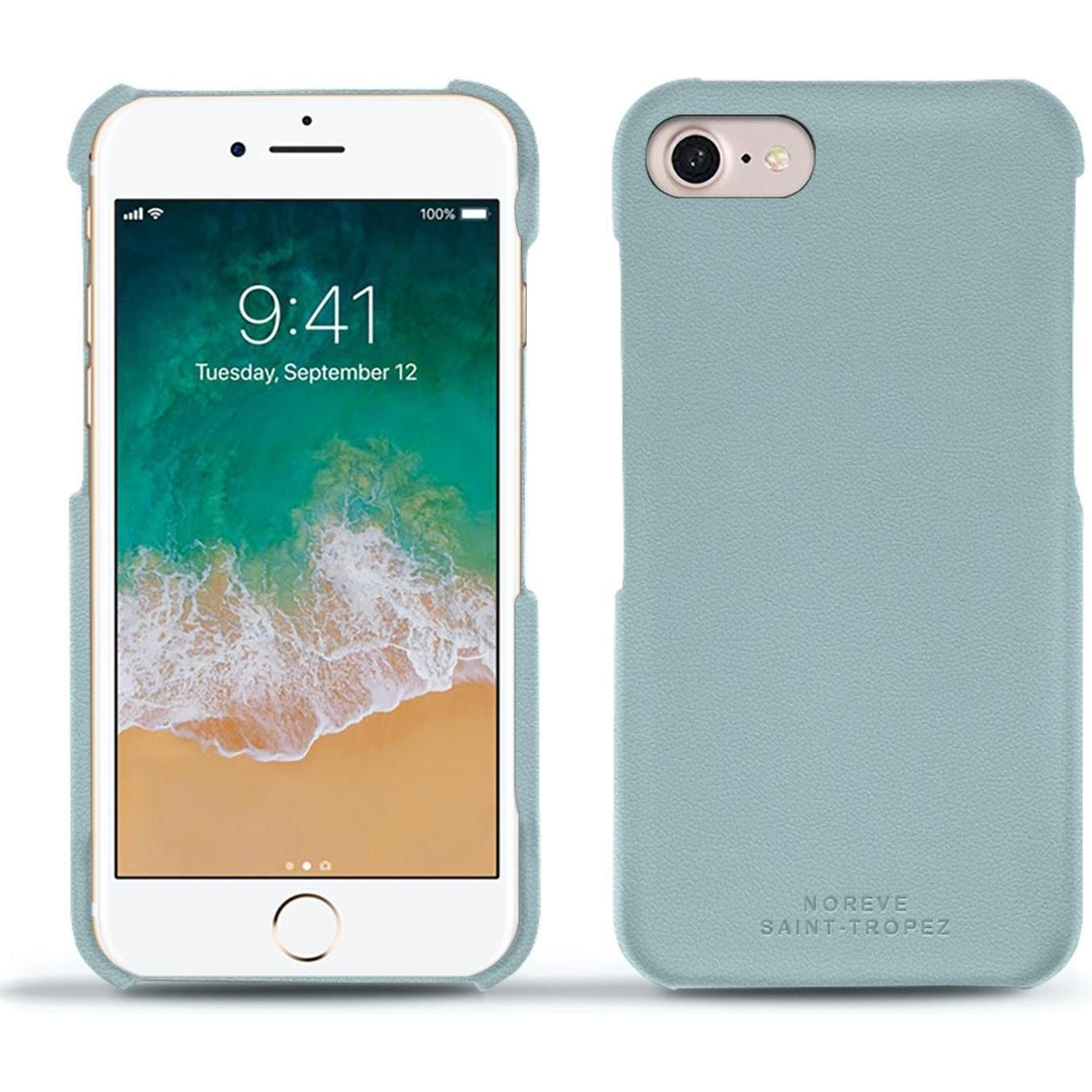 Noreve Lederschutzhülle (Apple iPhone 7), Smartphone Hülle, Blau