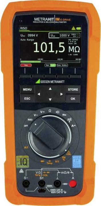 Gossen Hand Multimeter, Hochpräzisions Messgerät kalibriert (DAkkS akkreditiertes Labor) digital Datenl (CAT IV 600V, CAT III 1000V)