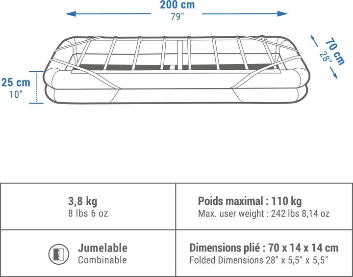 Immagine prodotto Quechua Camp Bed Air