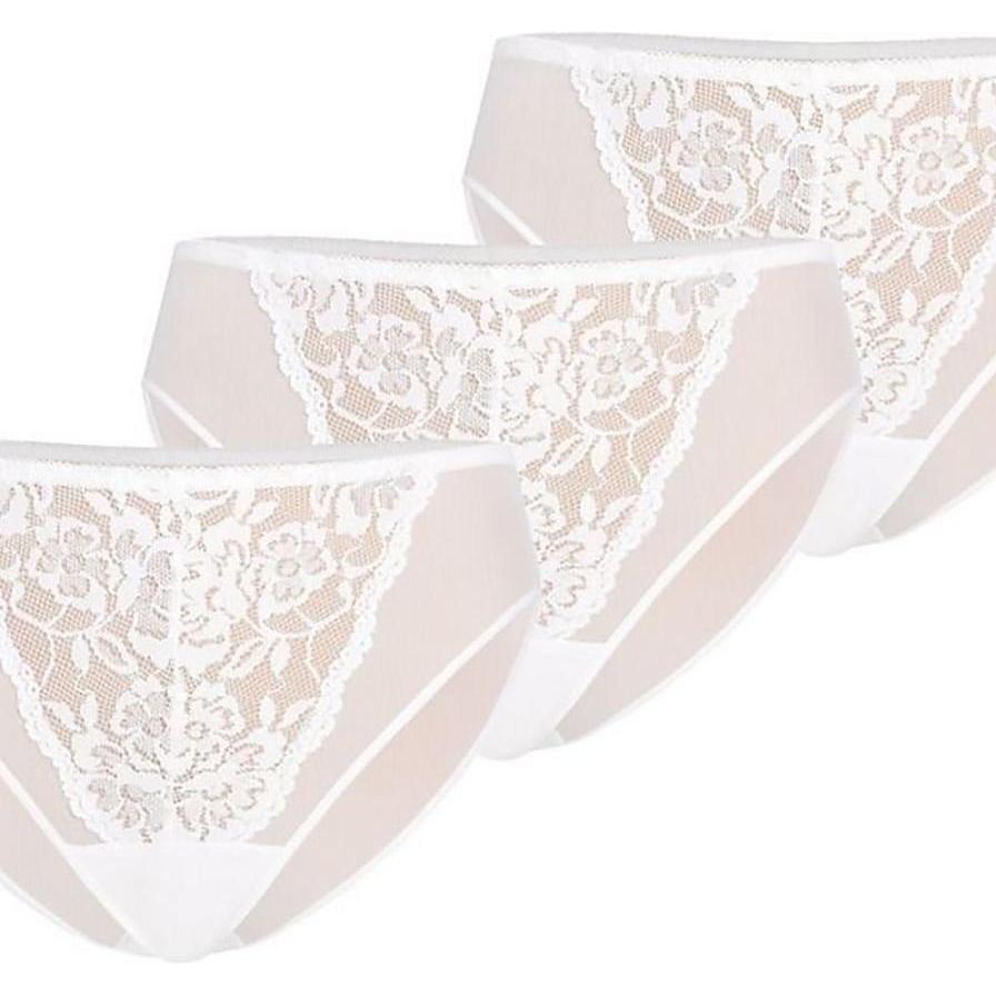 Teyli, Damen, Unterhosen, Set, Weiss, (XS)