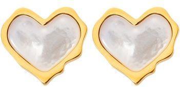 Immagine prodotto Luz de Luna Jewelry Herz Ohrstecker Amor Suave (Acciaio inossidabile, Dorato)