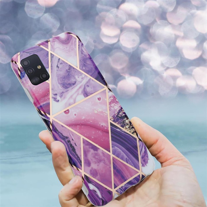 Produktbild Cadorabo IMD TPU Bunter Marmor Cover (Samsung Galaxy A51 5G)