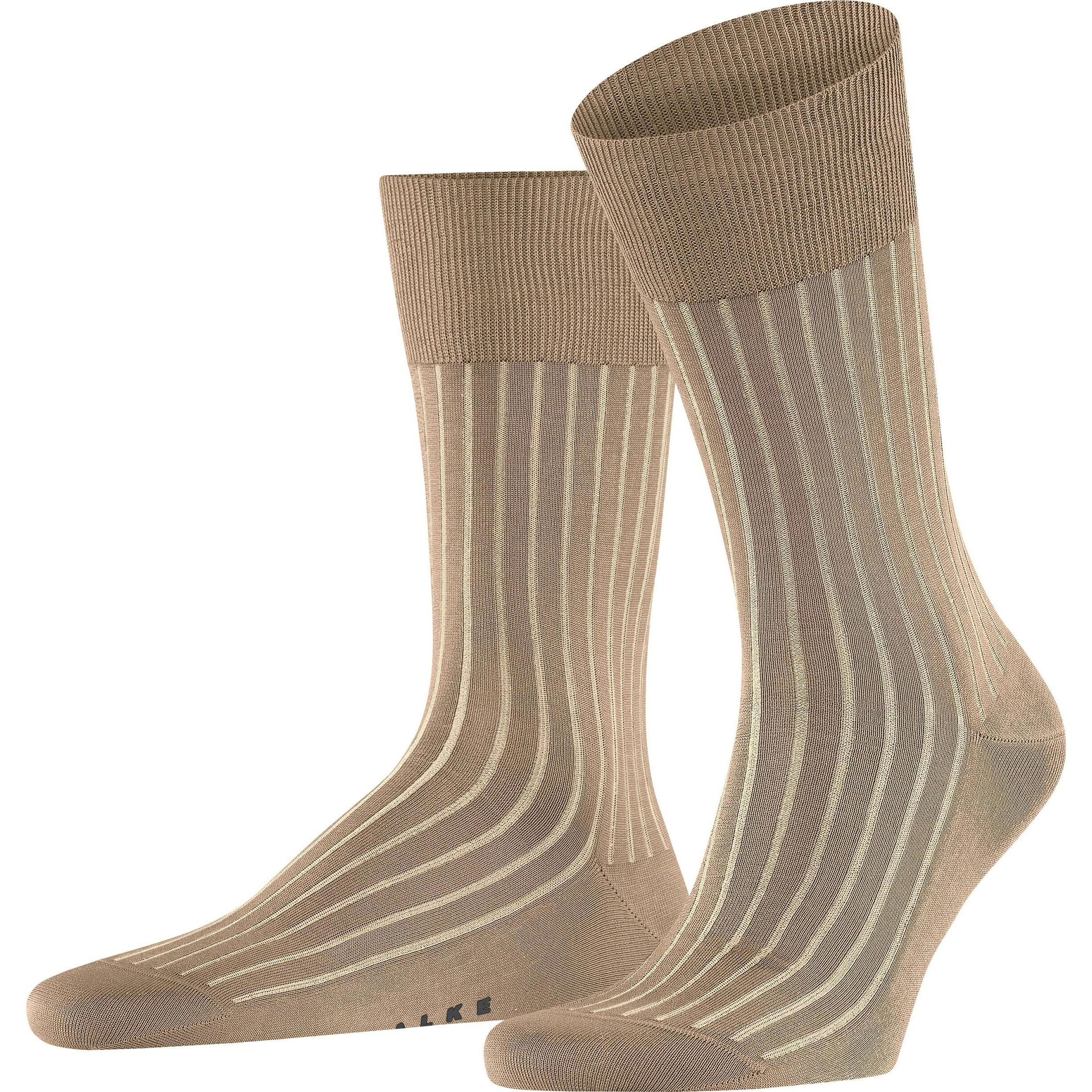 Falke, Herren, Socken, Socken Shadow, Braun, (Einzelpack, 41 - 42)