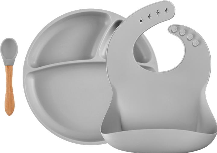Actual product image Minikoioi BLW Set II plate + bib + spoon