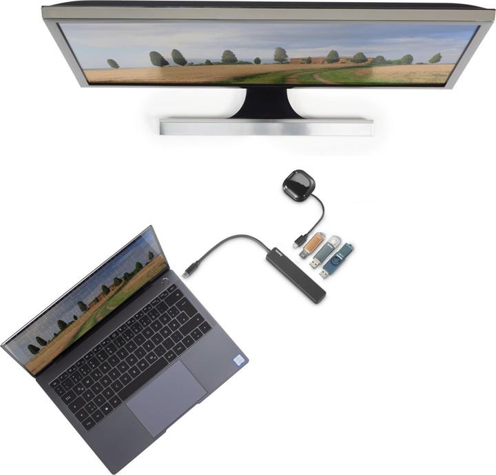 Image du produit Hama USB-C-Hub (USB-C, 5 Ports)