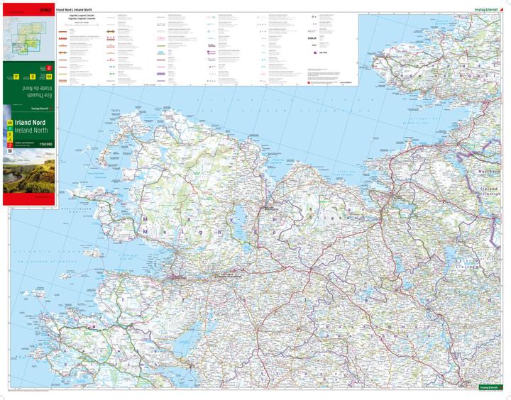 Actual product image Ireland, road and leisure map set 1:150,000, freytag & berndt