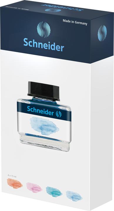 Actual product image Schneider Writing utensil set ink glass 15 ml / ink converter (Multicoloured, 5 pcs.)