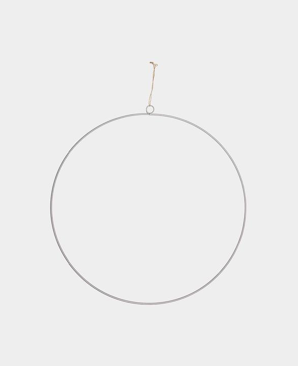 Image du produit Halbach Anneau métallique décoratif silver grey, anneau en fil métallique