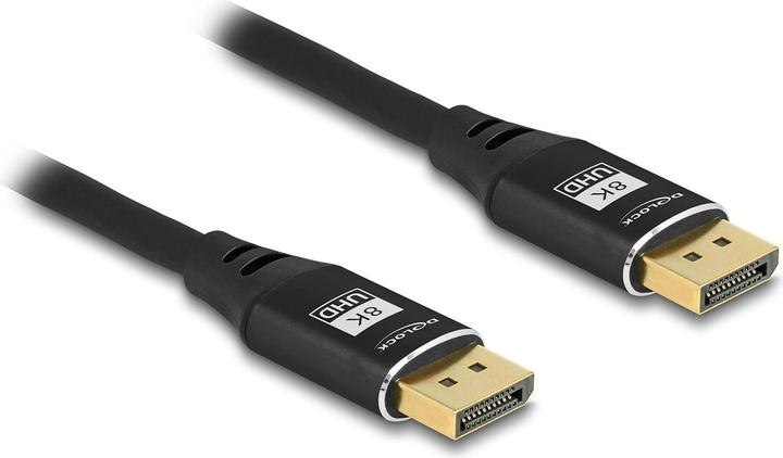 Image du produit Delock Câble DisplayPort 8K 60 Hz 5 m noir métal (5 m)