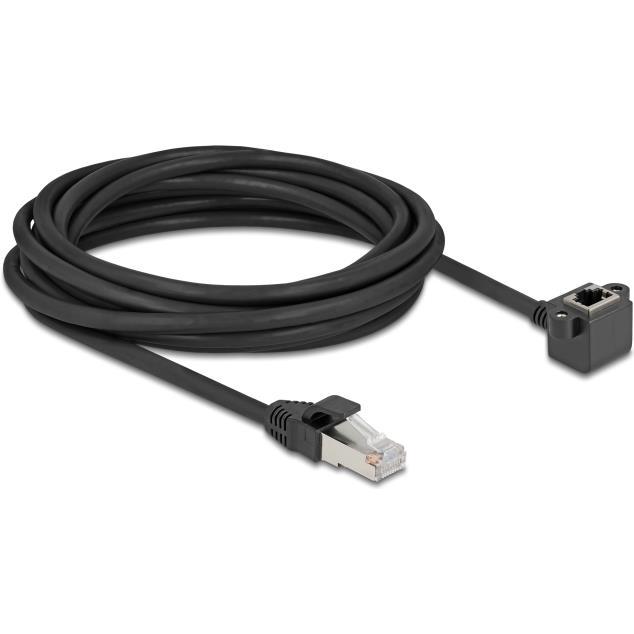 Delock Netzwerk Verlängerungskabel RJ45 Stecker zu RJ45 Buch (F/UTP, CAT6, 5 m), Netzwerkkabel